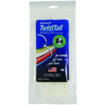 TT-7-30-9-L TIES CABLE 7IN WHT