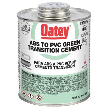 Oatey 30926 Solvent Cement, 32 oz Can, Liquid, Green