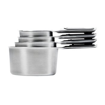 Good Grips 11132000 Measuring Cup Set, Stainless Steel, Black