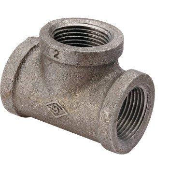 ProSource 11A-1/4B Pipe Tee, 1/4 in, Threaded, Malleable Iron, SCH 40 Schedule, 300 PSI Pressure