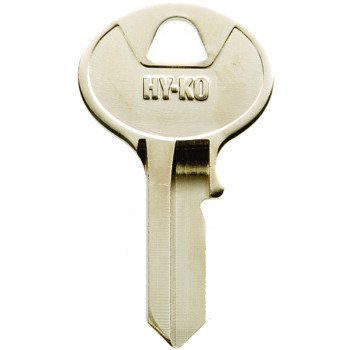 Hy-Ko 11010VR3 Key Blank, Brass, Nickel, For: Viro Cabinet, House Locks and Padlocks