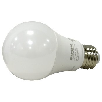 Sylvania 79282 LED Bulb, General Purpose, A19 Lamp, 60 W Equivalent, E26 Lamp Base, Frosted, Bright White Light