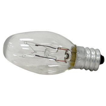 Sylvania 4W/C7/CLR/NLITE/4 Incandescent Lamp, 4 W, Candelabra E12 Lamp Base, 2850 K Color Temp, 3000 hr Average Life