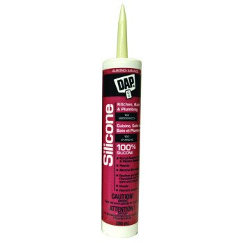 DAP 73448 Sealant, Almond, 24 hr Curing, -35 to 140 deg F, 300 mL Cartridge