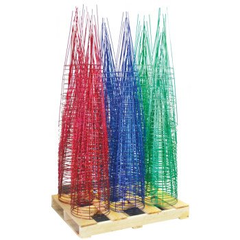 Glamos Wire 20445 Plant Support, 42 in L, 14 in W, Blue/Green/Red