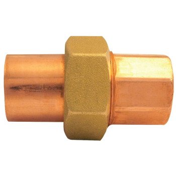 Elkhart Products 33584 Pipe Union, 1 in, Sweat, Copper