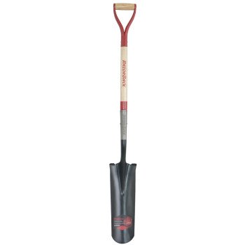 Razor-Back 2597400 Drain Spade, 5-3/4 in W Blade, Steel Blade, Wood Handle, D-Shaped Handle, 30 in L Handle