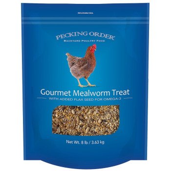 Pecking Order 009327 Chicken Mealworm Treat, 8 lb Bag