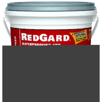 CUSTOM REDGARD LQWAF1-2 Waterproofing and Crack Prevention Membrane, Liquid, Red, 1 gal, Pail