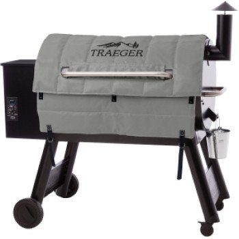 Traeger BAC628 Insulated Blanket Grill Cover, 36-1/2 in D, 44 in W, 1/2 in H, Fabric, Gray