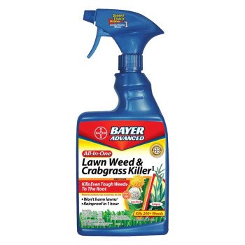 BioAdvanced 704125A Weed and Crabgrass Killer, Liquid, Black/Brown, 24 oz Bottle