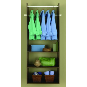 Easy Track RV1472-T Tower Closet, Truffle, 5/8 in W, 72 in H, 3-Shelf