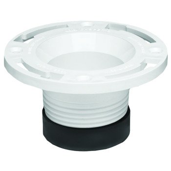 Oatey 43651 Closet Flange, 4 in Connection, PVC, White