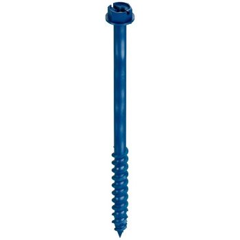 Simpson Strong-Tie Titen Turbo TNT25400HC25 Screw Anchor, 1/4 in Dia, 4 in L, Carbon Steel, Zinc Plated