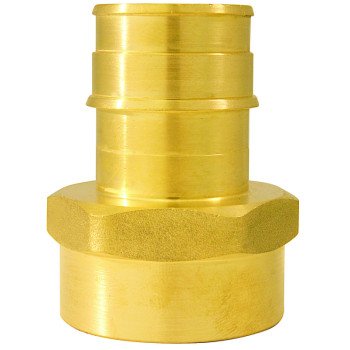 Apollo ExpansionPEX Series EPXFA1 Pipe Adapter, 1 in, Barb x FPT, Brass, 200 psi Pressure