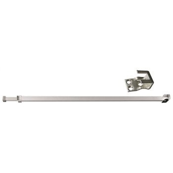 Prime-Line U 9920 Security Bar Lock, Aluminum, Anodized Aluminum, 3/16, 1/8, 1/4 in Thick Door