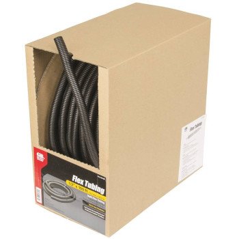 Gardner Bender FLX-5010B Split Tubing, 1/2 in Dia, 100 ft L, Polypropylene, Black