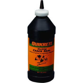 Quikrete 864005 Self-Leveling Crack Seal, Liquid, Black, Slight, 1 qt Bottle