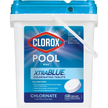 Clorox POOL & Spa XtraBlue 23035CLX Chlorinating Tablet, Solid, Chlorine, 35 lb