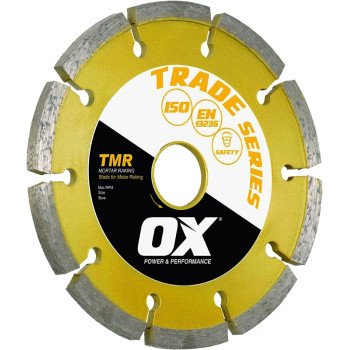 OX TRADE TMR OX-TMR-4.5 Blade, 4-1/2 in Dia, 7/8 to 5/8 in Arbor, Segmented Rim