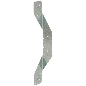 Simpson Strong-Tie H2A H2AZ Hurricane Tie, 10.438 in L, 1.531 in W, Steel, Galvanized