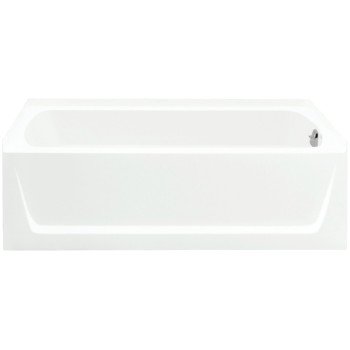 Sterling Ensemble 71171120-0 Bathtub, 44 gal Capacity, 60 in L, 30 in W, 18 in H, Alcove Installation, Solid Vikrell