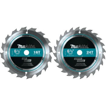 Makita T-01426 Circular Saw Blade Set, 2-Piece, Carbide