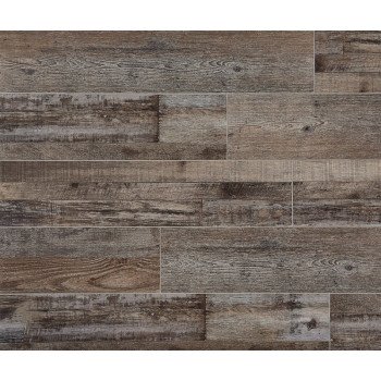 Choice Vinyl Santa Monica Series CVP103S05 Flooring Plank, Crestwood, 48 in L, 7 in W, Beveled Edge, Vinyl