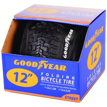 Kent 91050 Bicycle Tire, Folding, Black, For: 12-1/2 x 1-1/2 to 2-1/4 in Rim