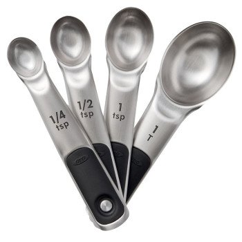 Good Grips 11132100 Measuring Spoon Set, Stainless Steel