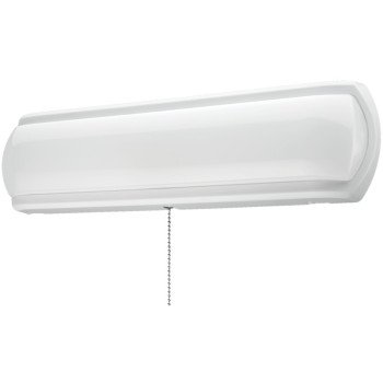 ETI 53603142 Closet Light with Pull Chain, 120 VAC, 16 W, LED Lamp, 1200 Lumens, 4000 K Color Temp, White Fixture