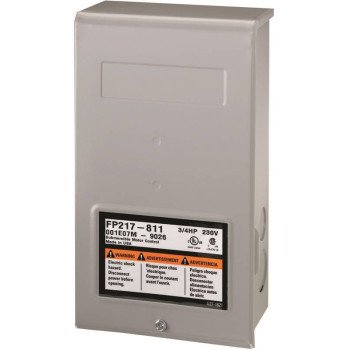 Flotec FP217-811 Control Box, 230 V, 0.75 hp, 3 -Wire, Multiple Size Electrical Knockout, NEMA 3R Enclosure