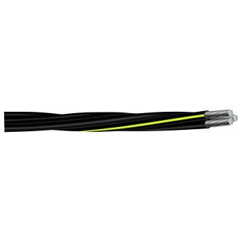 Southwire 4/0 4/0 4/0 URD Building Wire, Yellow Sheath, #4/0 AWG Wire, 3-Conductor, 500 ft L, Aluminum Conductor