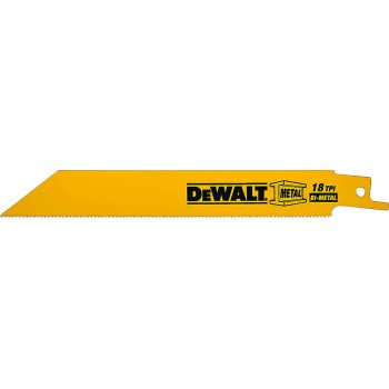 DEWALT DW4811-2 Reciprocating Saw Blade, Applicable Materials: Angle Iron, Fiberglass, Metal, 3/4 in W