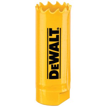 DEWALT DAH180012 Hole Saw, 3/4 in Dia, 1-3/4 in D Cutting, 1/2-20 Arbor, 4/5 TPI, HSS Cutting Edge