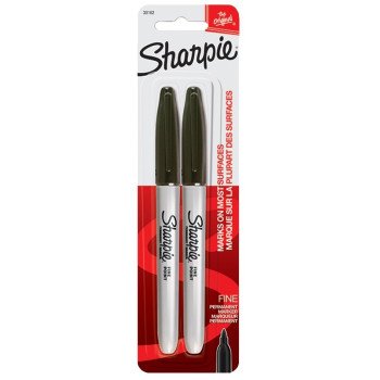 Sharpie 30162PP Permanent Marker, Fine Lead/Tip, Black Lead/Tip