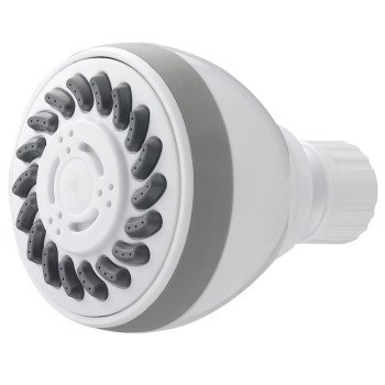 Boston Harbor SD3068WH Fixmount Shower Head, 1.75 (6.6) 80 gpm (L/MIN) psi, 1/2-14 NPT Connection, Threaded, ABS