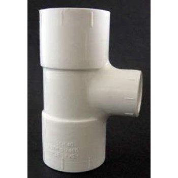 Xirtec 140 435863 Pipe Tee, 3/4 x 1/2 in, Socket x Socket x FPT, PVC, White, SCH 40 Schedule, 150 psi Pressure