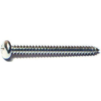 Midwest Fastener 05122 Screw, #10 Thread, Coarse Thread, Pan Head, Phillips Drive, Diamond, Self-Tapping Point, 100/PK