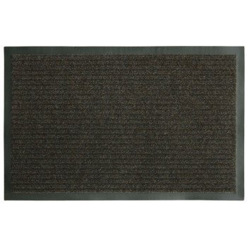 Fanmats 58805 Boot/Shoe Scraper Mat, 30 in L, 18 in W, Parquet Pattern, Olefin Surface, Brown