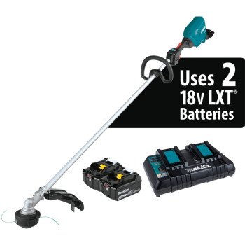 Makita XRU18PT Brushless String Trimmer Kit, Battery Included, 5 Ah, 18 V, Lithium-Ion, 3-Speed, 0.08 in Dia Line