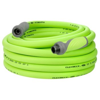 Flexzilla SwivelGrip HFZG525YWS-N/CA Garden Hose, 5/8 in, 25 ft L, GHT, Polymer, Green