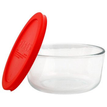 1075428 GLASS W/ RED PLASTIC C