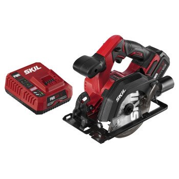 Skil CR541802 Circular Saw Kit, Battery Included, 12 V, 4 Ah, 5-1/2 in Dia Blade, 0 to 50 deg Bevel