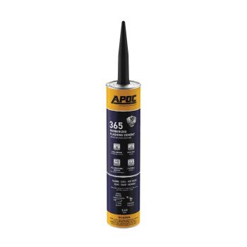 APOC AP-365 Series AP-3659 Rubberized Flashing Cement, Black, Liquid, 10 oz, Tube