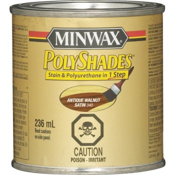 Minwax 33401 Polyshades, Satin, Liquid, Antique Walnut, 236 mL