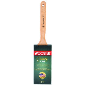 WOOSTER 4412-2-1/2 Paint Brush, 2-1/2 in W, 2-15/16 in L Bristle, Synthetic Bristle, Flat Sash Handle