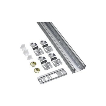 National Hardware N343-129 Bypassing Door Hardware, 60 in L Dimensions, Nylon/Steel, Galvanized