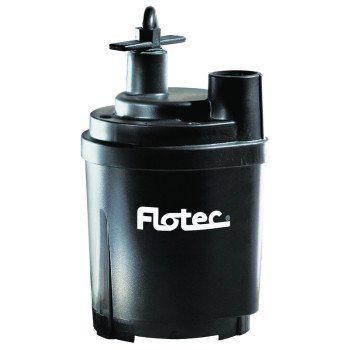 Flotec Flotec Tempest FP0S1300X Submersible Utility Pump, 115 V, 0.166 hp, 1 in Outlet, 1470 gph, Thermoplastic