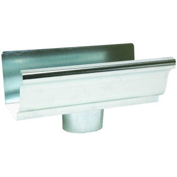 Amerimax 29010 Gutter End with Drop, 4 in L, 3 in W, Vinyl, For: 5 in K-Style Gutter System